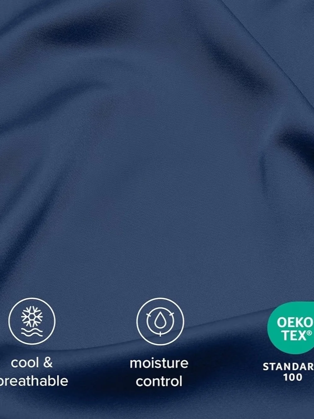 Bare Home Navy 100% Rayon Bamboo Sheet Set - Soft Home Bedding